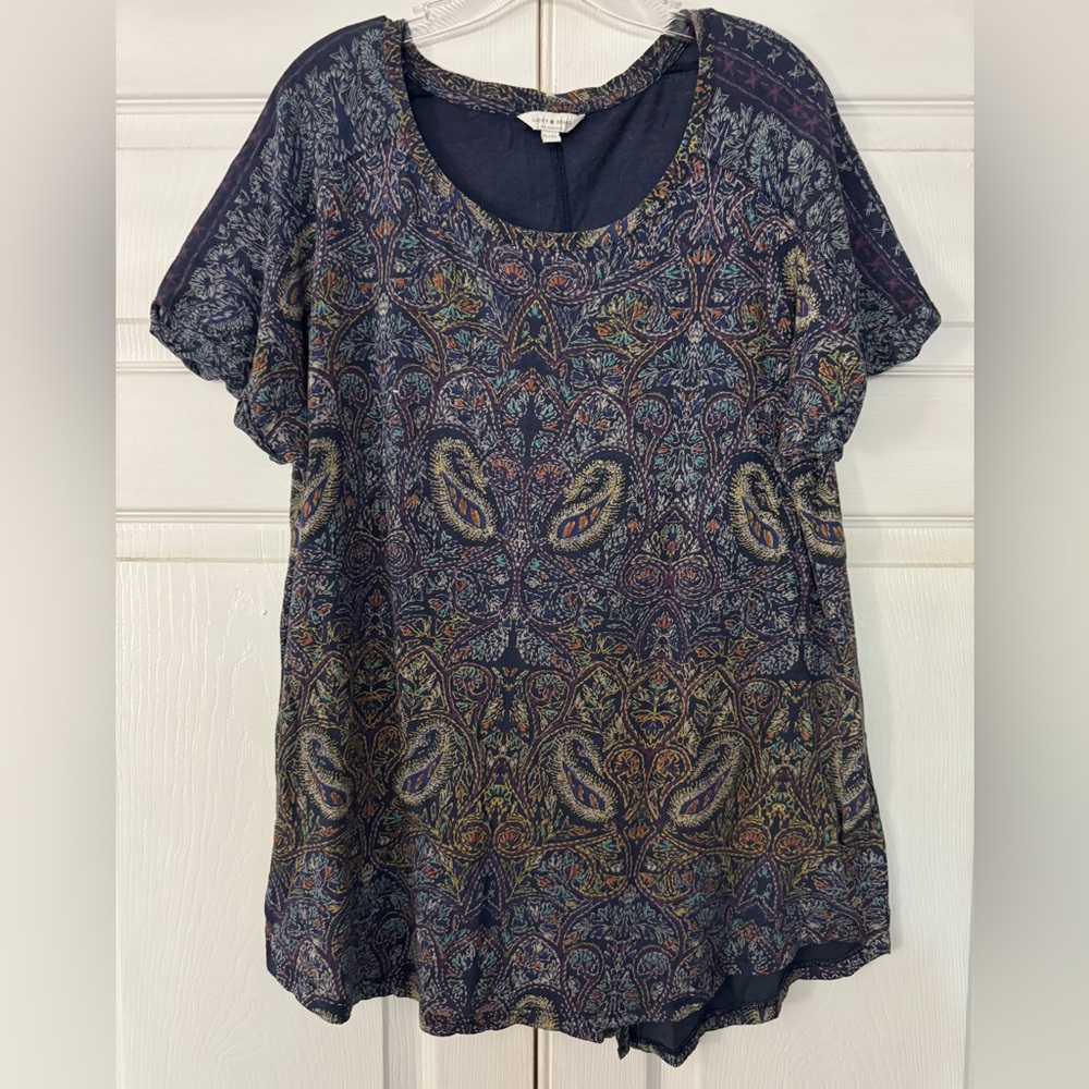 Paisley print top